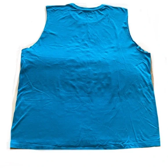 Zumba Fitness unisex TURQUOISE muscle tee size XXL tank top - Picture 4 of 5